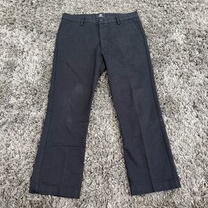 Dockers Men’s Slim Fit Signature Khaki Striped Pants in Black, Size 32X32